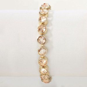 Swarovski Crystal Gold on Gold Ice Bracelet